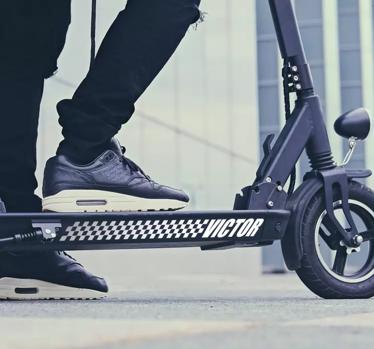 个性贴纸 滑板旗赛车 - TenStickers