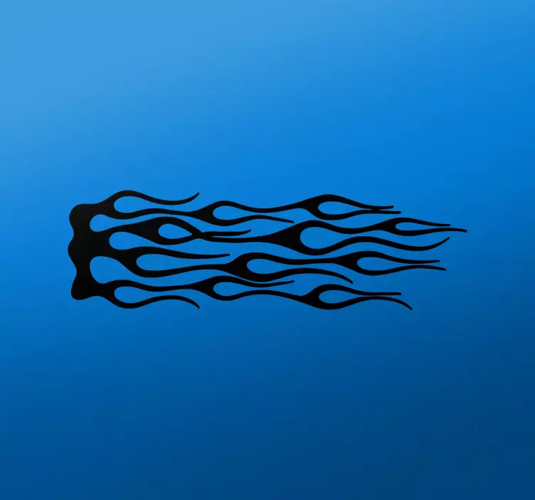 火焰贴纸摩托车贴花 - TenStickers