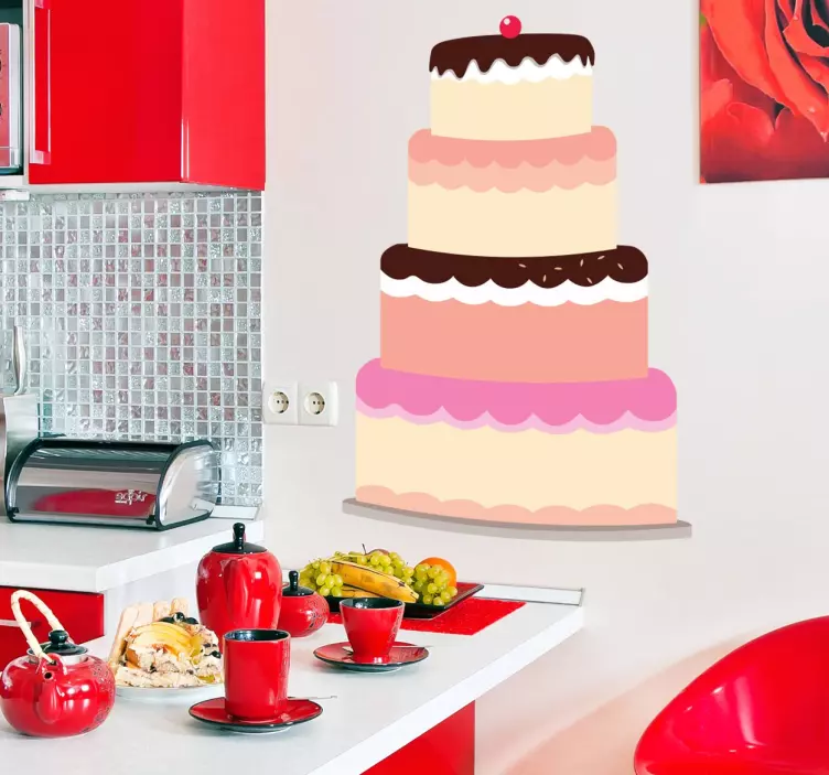 软糖蛋糕贴花 - TenStickers