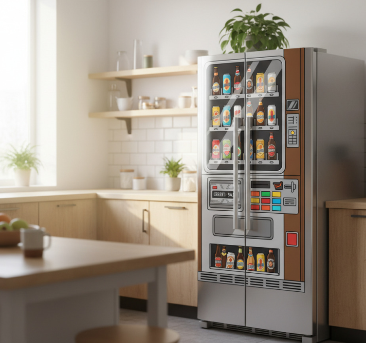 动物贴画啤酒自动售货机 - TenStickers