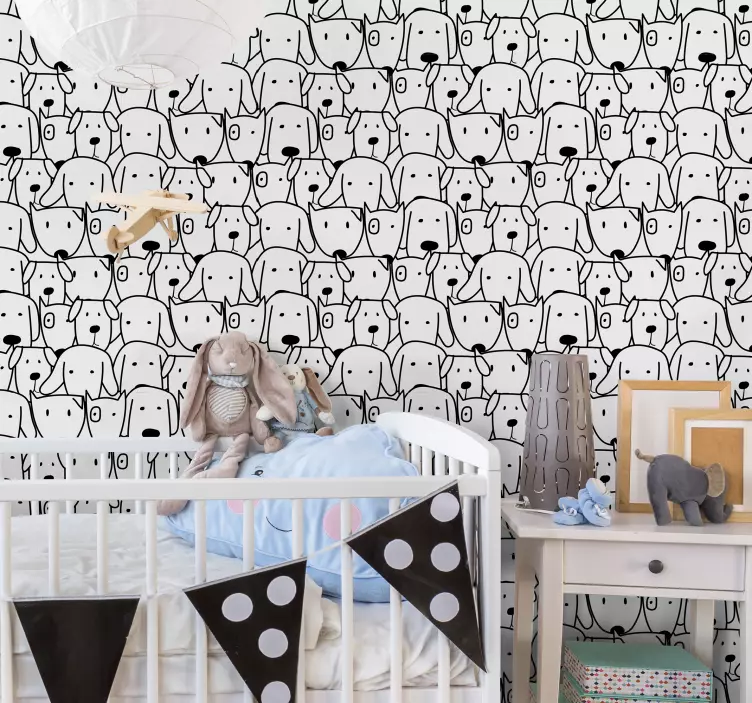 有趣的狗墙壁画贴纸 - TenStickers