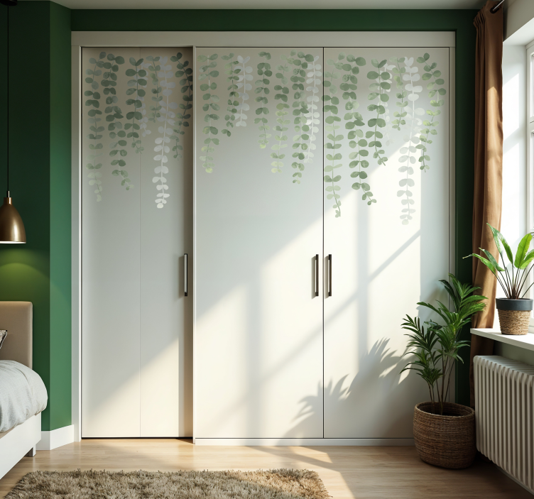 动物贴画 悬挂植物 - TenStickers