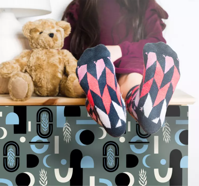 动物贴画图案灰色设计 - TenStickers