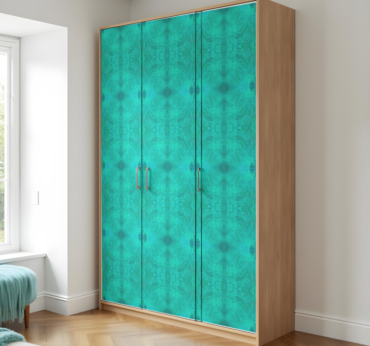 动物贴画 绿松石纹理图案 - TenStickers