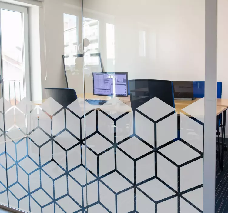 贴纸 其他形状 立方體几何 - TenStickers