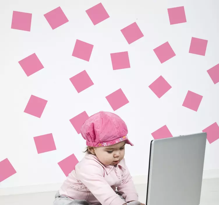 几何方块贴纸 - TenStickers