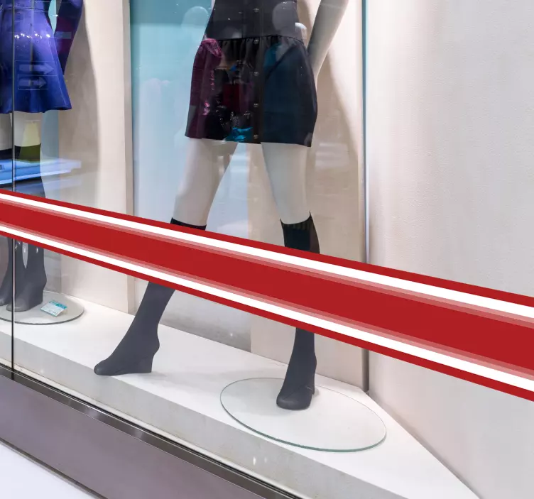 玻璃门标牌线贴纸 - TenStickers