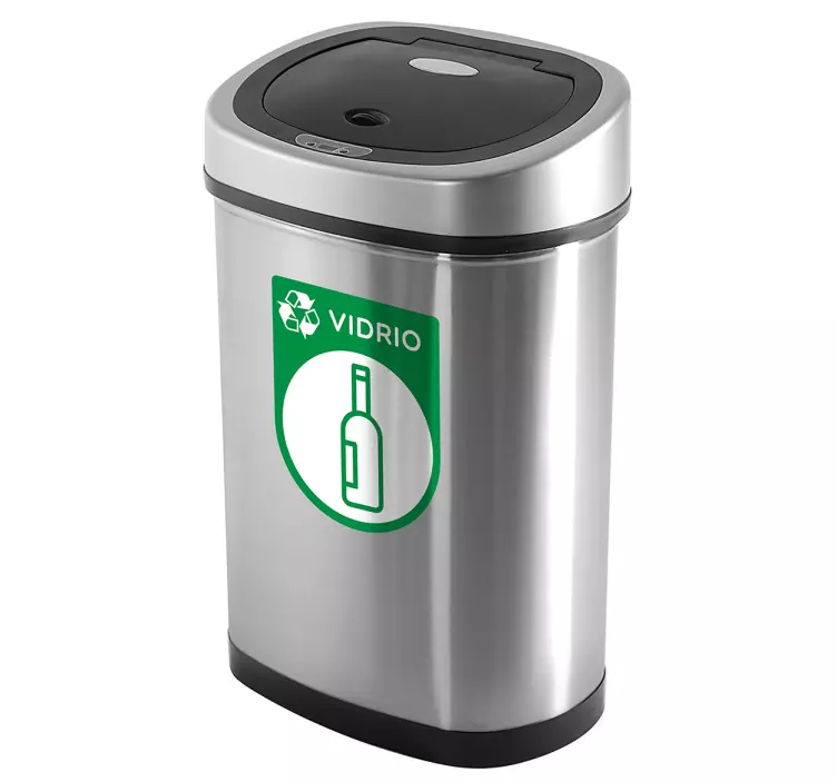 玻璃回收表情符号贴纸 - TenStickers