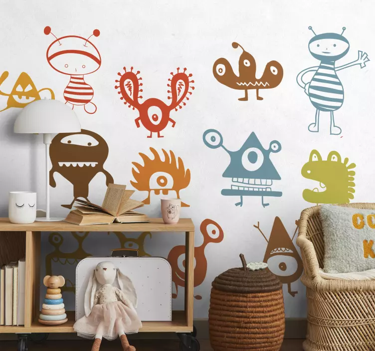 一群外星人怪物贴纸 - TenStickers