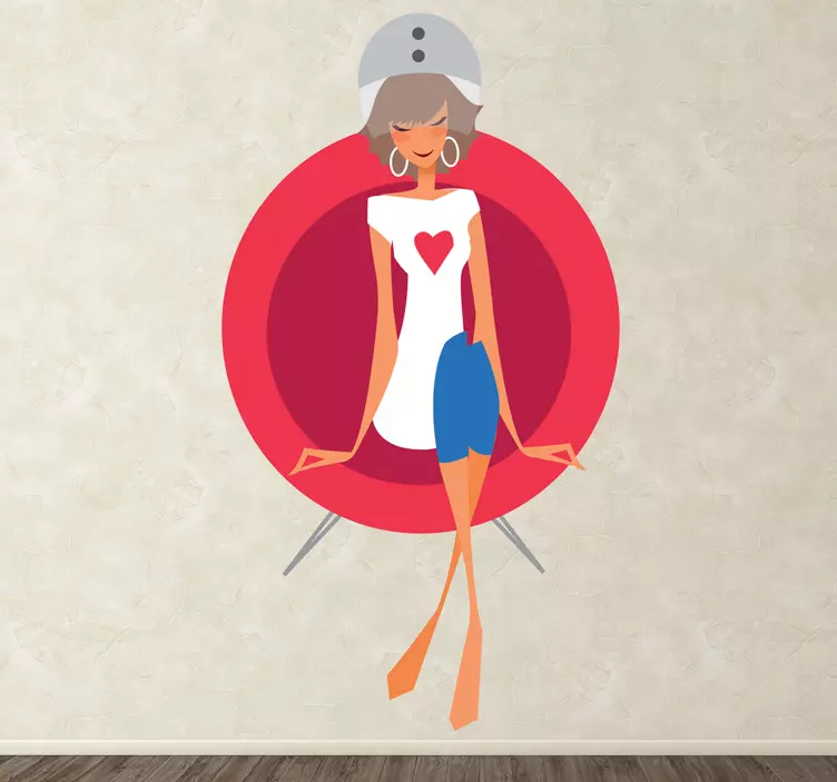 美发沙龙吹风机贴纸 - TenStickers