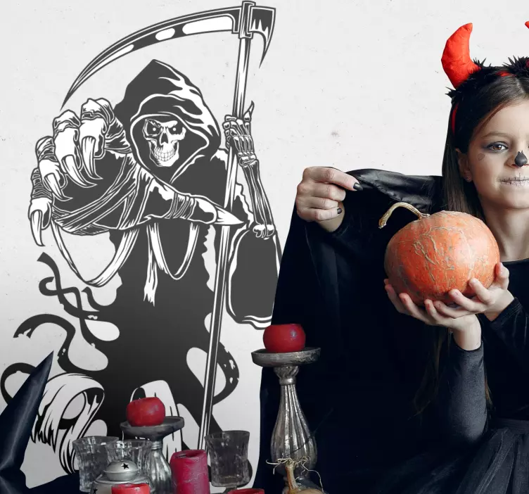 动物贴画 死神形象 - TenStickers