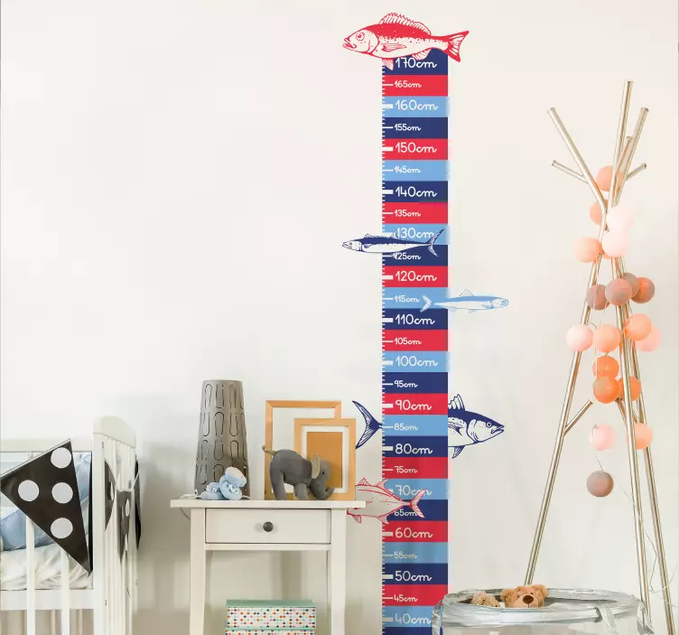 手绘鱼（大小）动物墙贴 - TenStickers