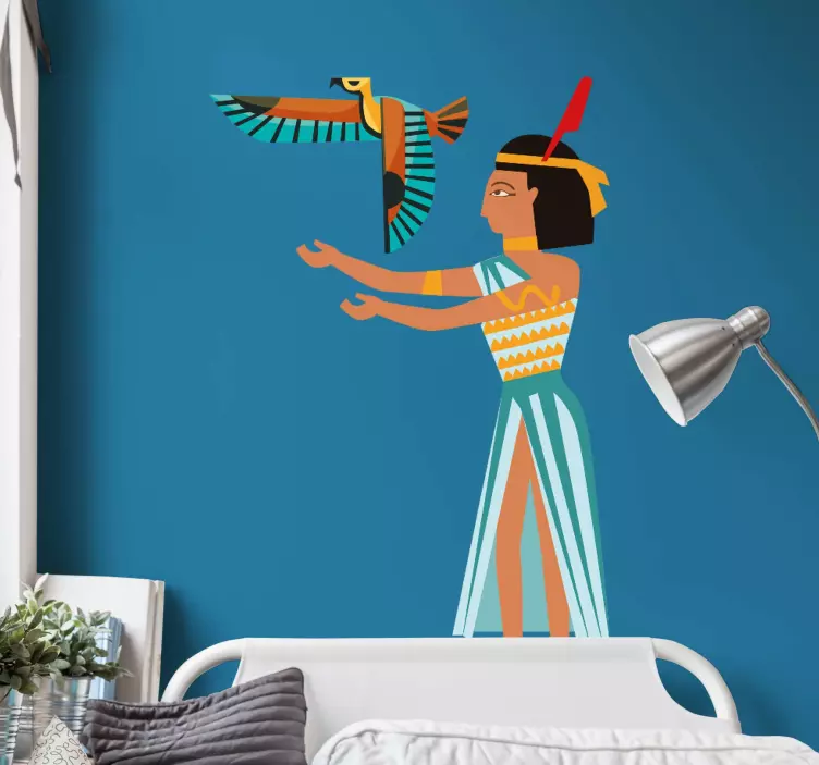 埃及女王政治贴花的插图 - TenStickers