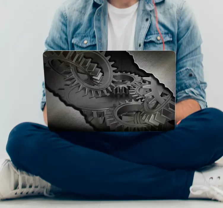 工业风格笔记本电脑贴纸 - TenStickers