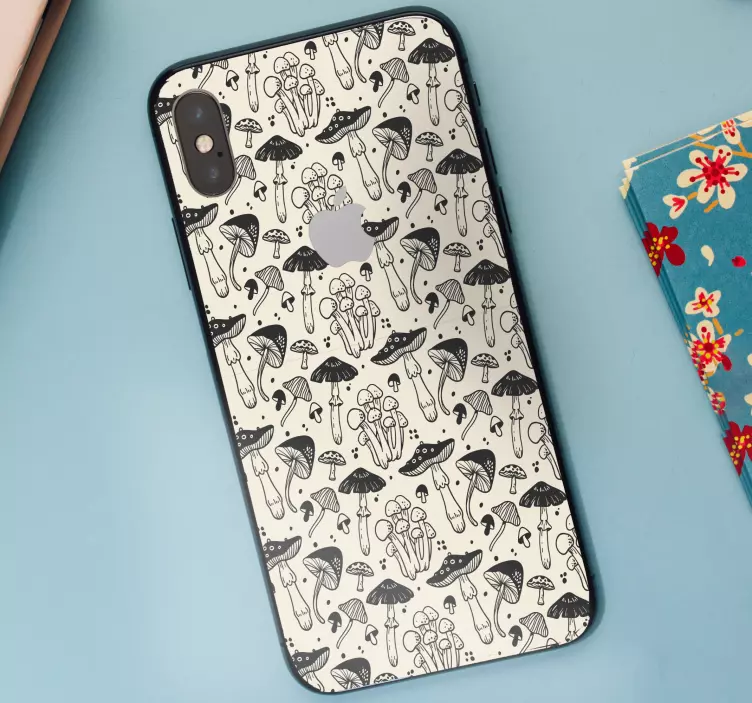 动物贴画蘑菇插图 - TenStickers