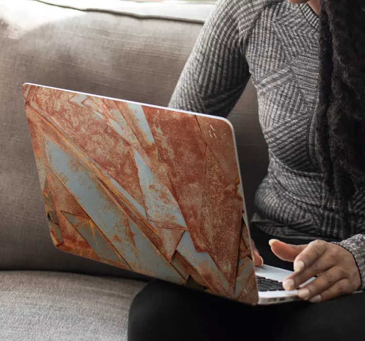 铁板质感笔记本电脑皮 - TenStickers