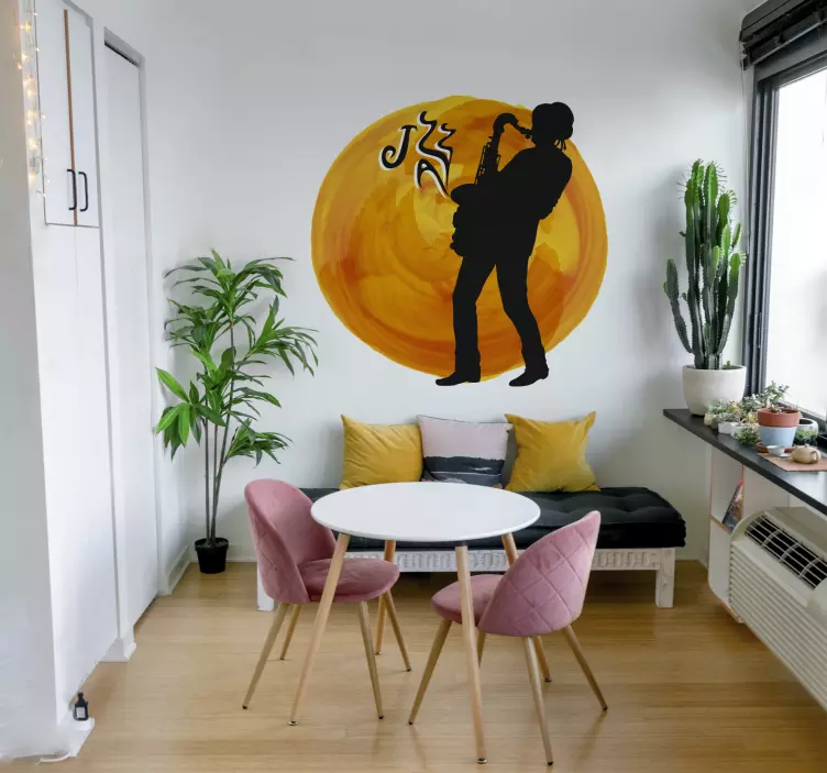 爵士萨克斯管演奏家贴纸 - TenStickers