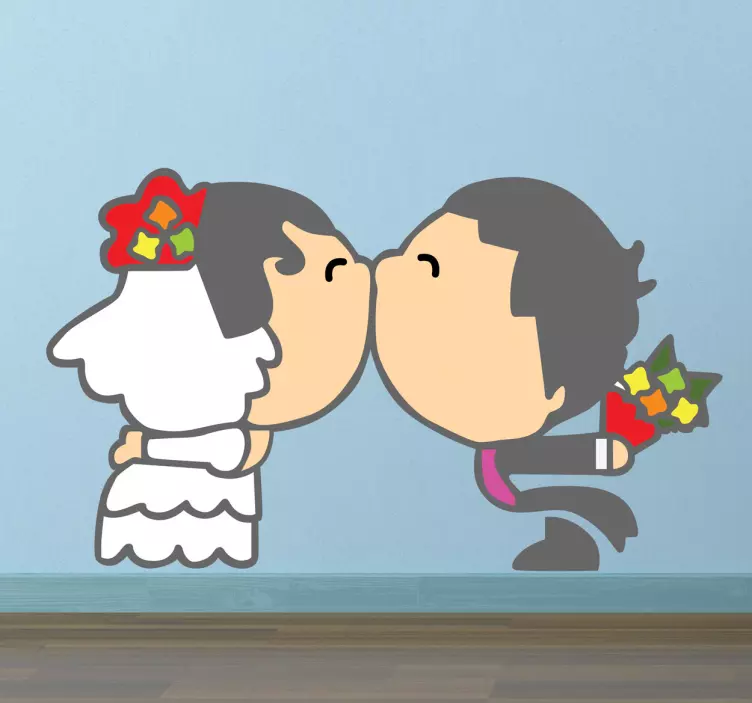刚结婚的夫妇装饰贴纸 - TenStickers