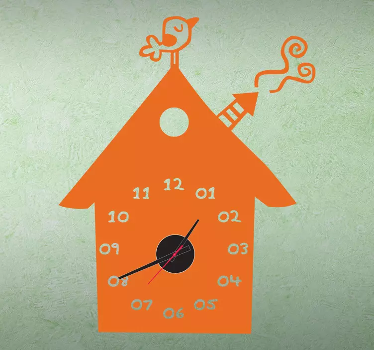 儿童鸟屋挂钟贴纸 - TenStickers