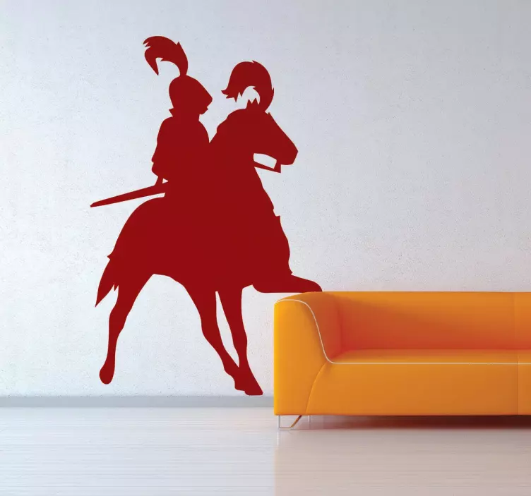 骑马骑士贴纸 - TenStickers