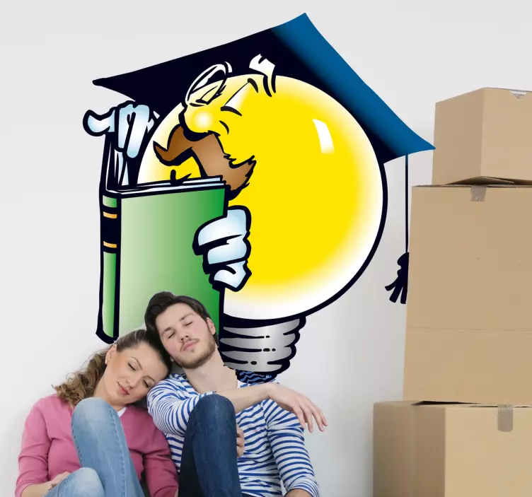 灯泡老师的孩子们贴纸 - TenStickers