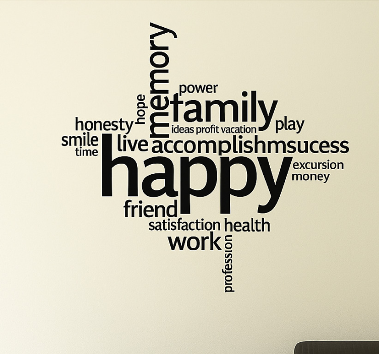 动物贴画 积极的词语拼贴画 - TenStickers