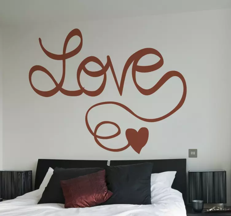 喜欢书法贴纸 - TenStickers