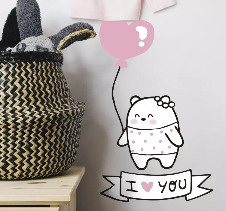 爱熊墙贴纸 - TenStickers