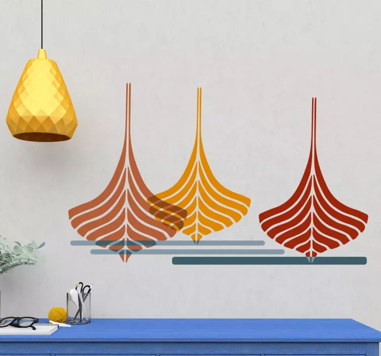 极简主义风格船航海墙贴 - TenStickers