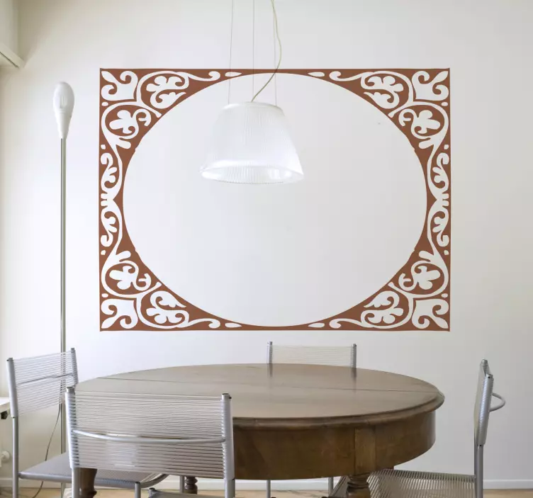 现代椭圆形框架贴纸 - TenStickers