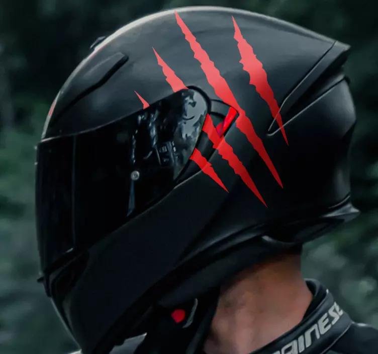 摩托车贴画 单色防刮头盔 - TenStickers