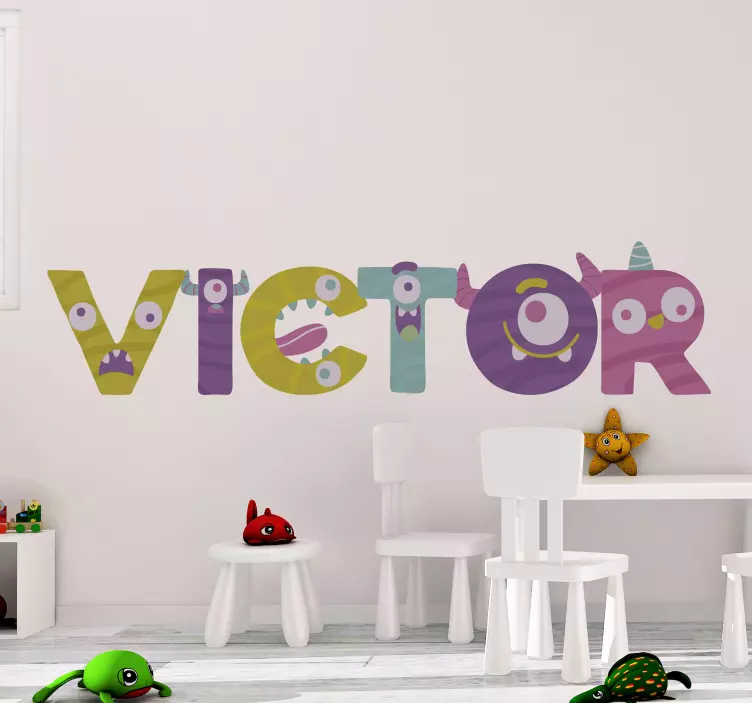 怪物字体怪物贴纸 - TenStickers