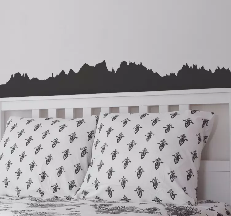 蒙特塞拉特天际线轮廓贴纸 - TenStickers