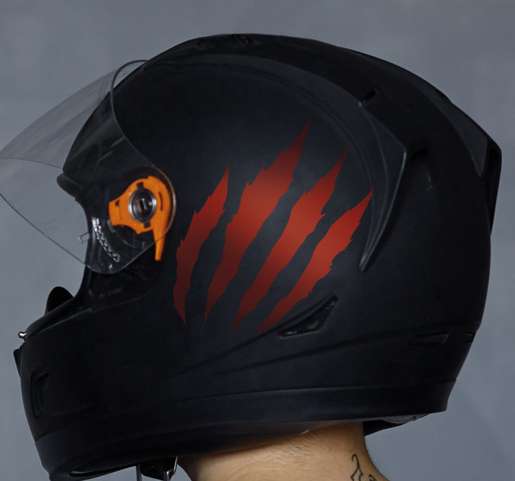 动物贴画 单色划痕设计 - TenStickers