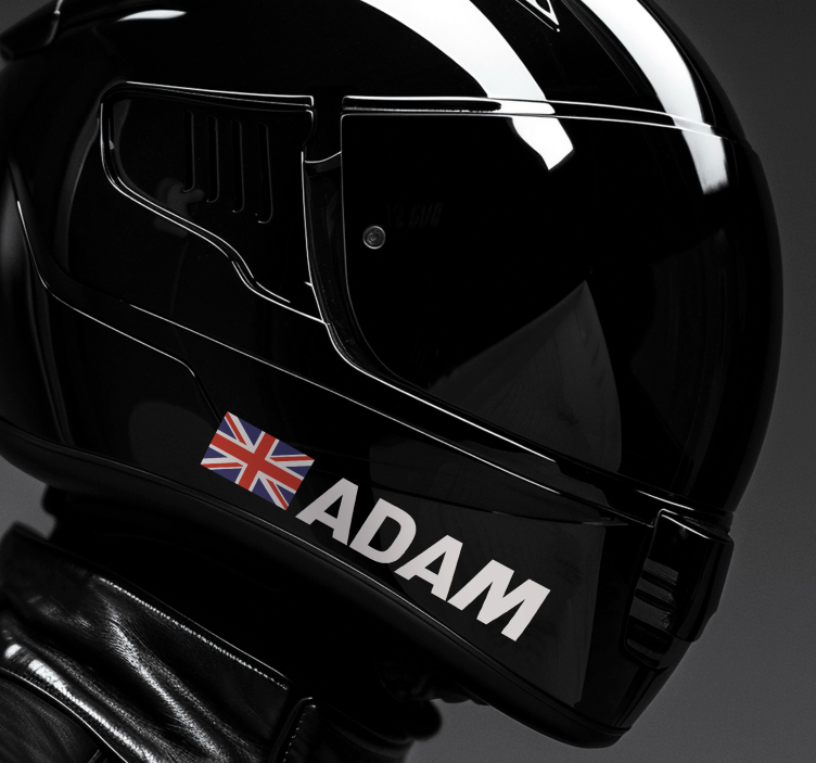 动物贴画 带有旗帜图案的名字 - TenStickers