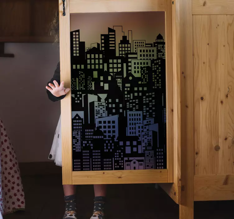 五彩壁橱家具贴纸 - TenStickers