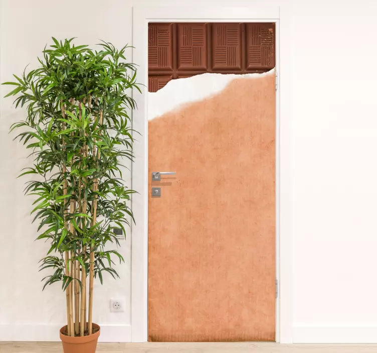 打开巧克力棒门贴纸 - TenStickers