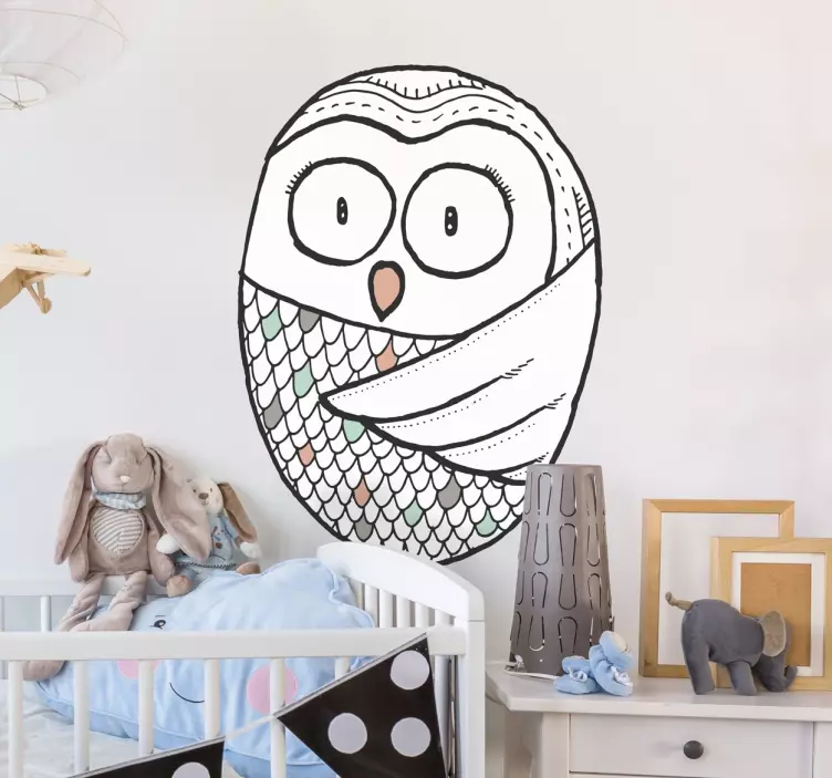 猫头鹰图贴纸 - TenStickers