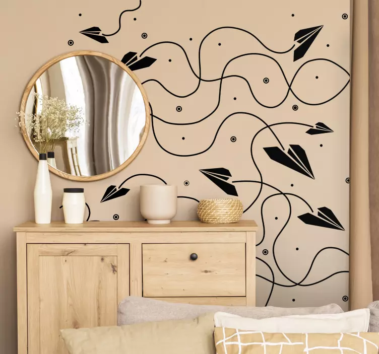 纸飞机贴纸 - TenStickers