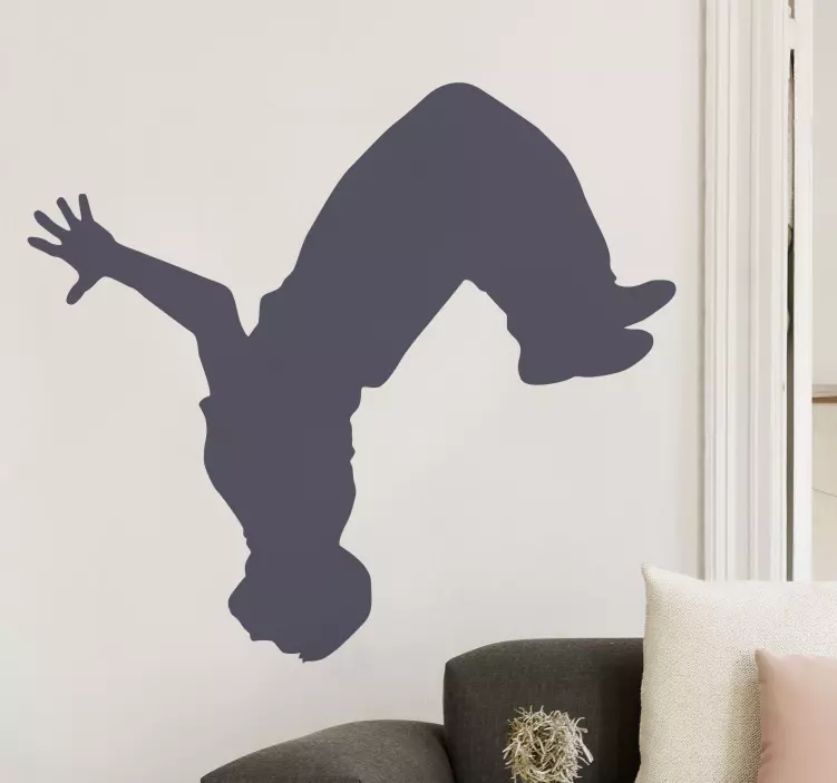 跑酷翻筋斗贴纸 - TenStickers