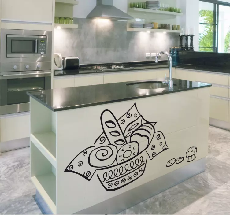 糕点篮厨房贴花 - TenStickers