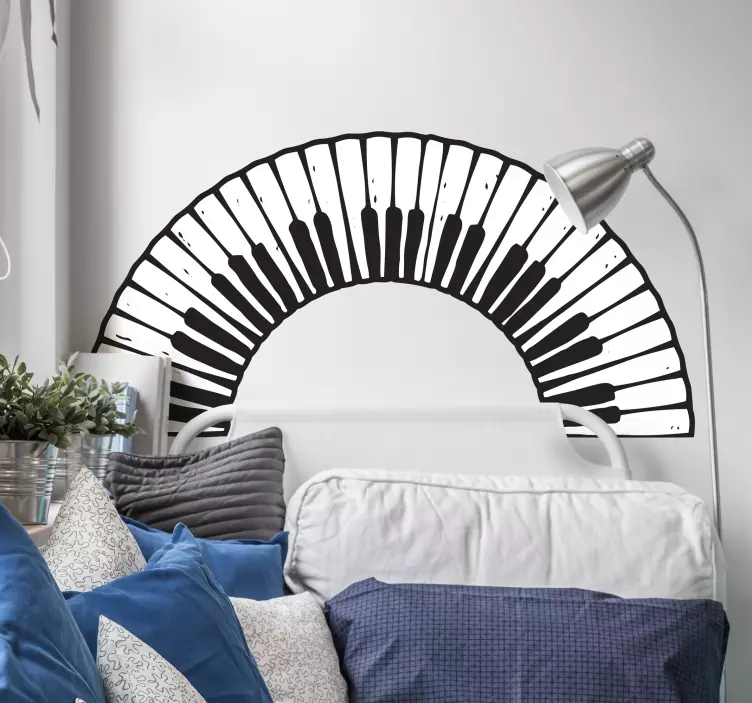 钢琴键盘音乐贴纸 - TenStickers