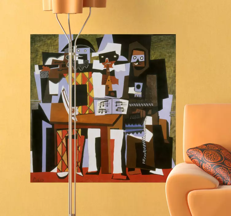 毕加索三位音乐家墙贴 - TenStickers