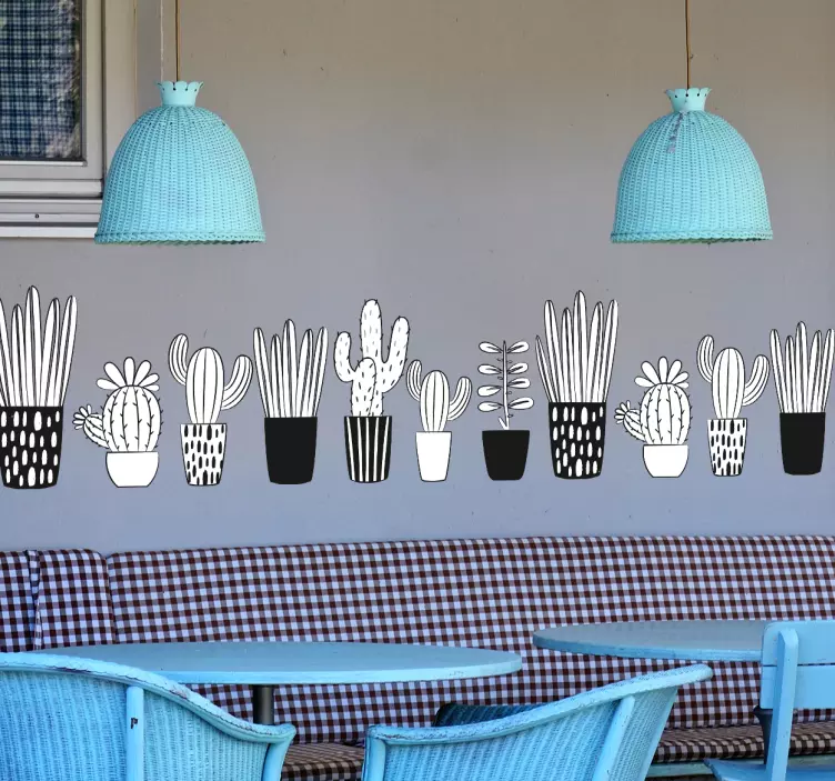 观赏植物插图墙贴 - TenStickers