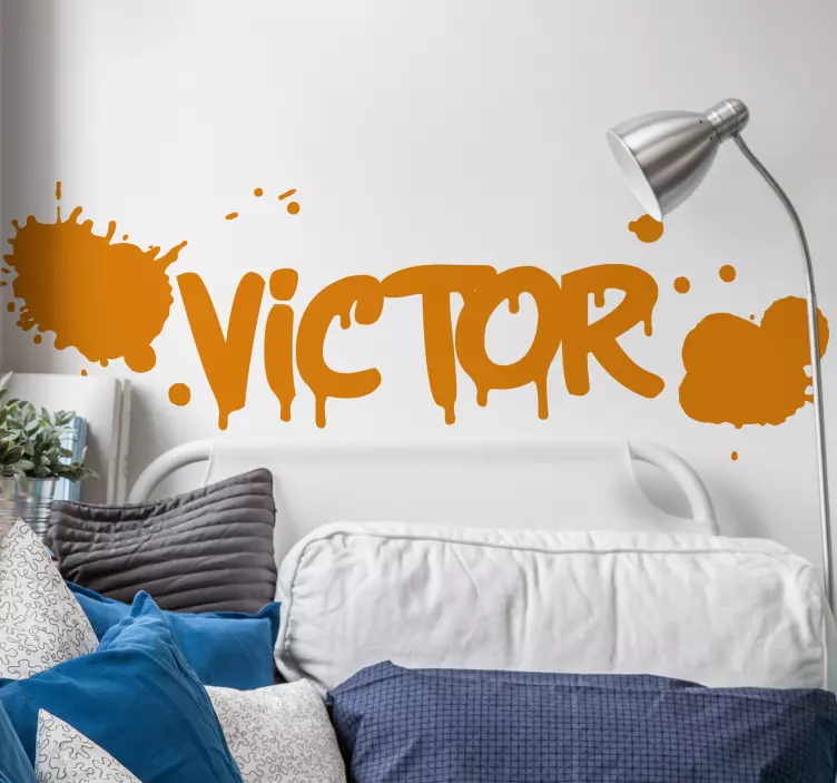 尖刻的名字涂鸦城市贴纸 - TenStickers