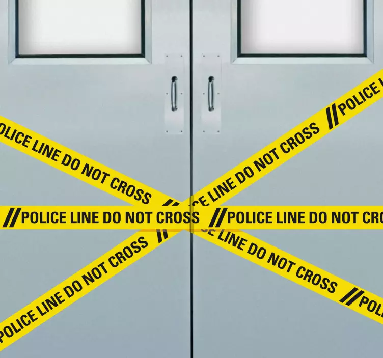 警方线不要越过贴纸 - TenStickers