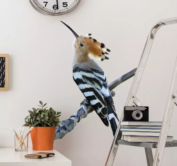 多边形木匠鸟贴纸 - TenStickers