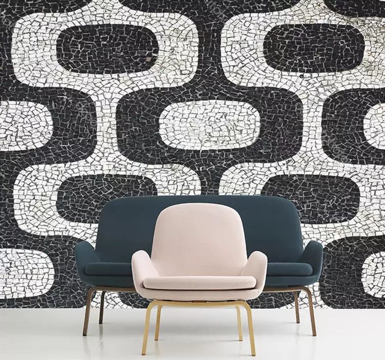 葡萄牙石材人行道纹理墙贴 - TenStickers