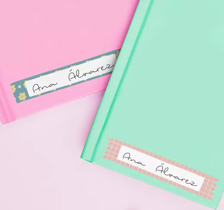 笔记本教育标签的漂亮标签 - TenStickers