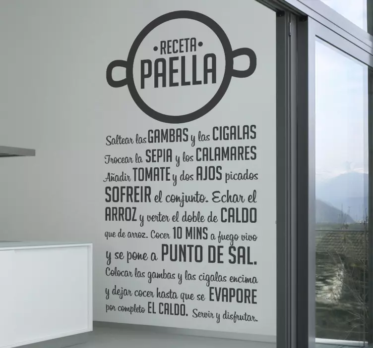 动物贴画装饰用西班牙海鲜饭贴纸 - TenStickers